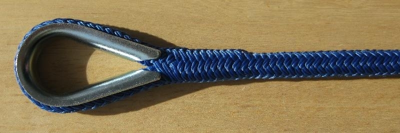 3/8" x 75' Solid Blue Anchor Line - Click Image to Close