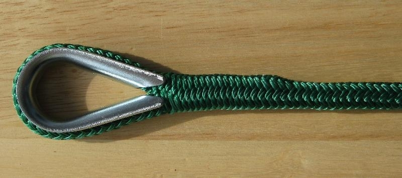 1/2" x 100' Solid Green Anchor Line - Click Image to Close
