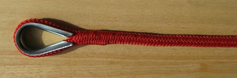 5/8" x 150' Solid Red Anchor Line - Click Image to Close