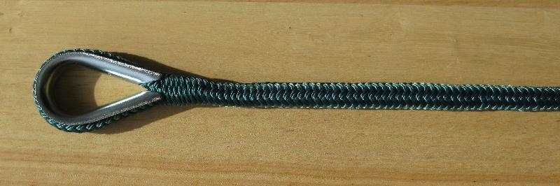 3/8" x 50' Solid Teal Anchor Line - Click Image to Close