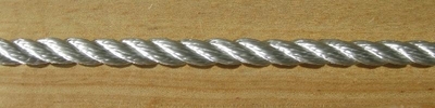 3/8" X 600' 3-Strand Twisted Polyester - Solid White