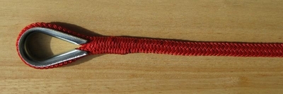 1/2" x 10' Solid Red Mooring Line